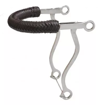 Showman Braided Leather Nose Stainless Steel Hackamore • $32.95