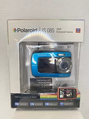 Polaroid IS085 16.0 MP Blue Digital Waterproof Underwater Compact Camera • $25