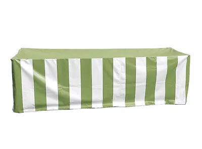 Fitted Vinyl Tablecloth 72x30 Green White Rectangle Banquet Display Table Cover • $99.99