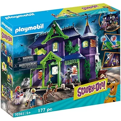 PLAYMOBIL Scooby-Doo Adventure In The Mystery Mansion Set 70361 New Sealed! • $103.97