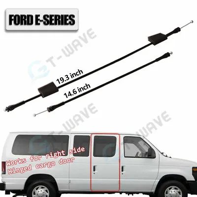 Right Side Hinged Door Latch Release Cable For 1992-2014 Ford E150 E250 E350 Van • $15.29