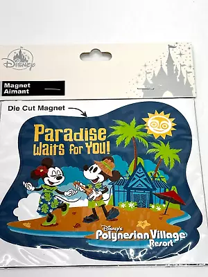 Disney Parks 2023 Polynesian Village Resort Mickey Minnie Paradise Car Magnet • $24.95