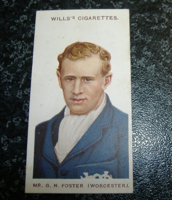 £4.75 • Buy Wills - Cricketers 1908 (Small S) No17 - G.N. Foster, Worcestershire