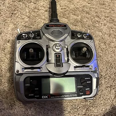 Spektrum DX7 DSM2 Model RC Helicopter Remote Control (Parts Only) • $60