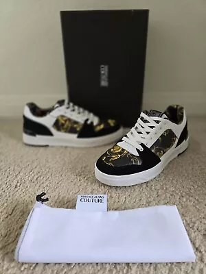 BNIB 100% Auth Versace Jeans Couture Leather Suede Sneakers Shoes Sz: 42/9 • $279