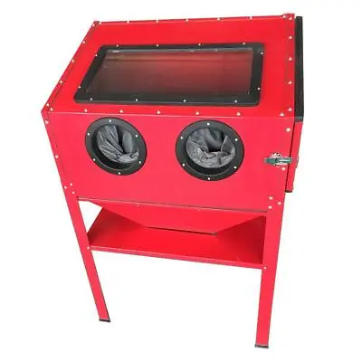 Abrasive Air Sand Blasting Blaster Blast Cabinet Glass Bead Media 60 Gallon • $233.98