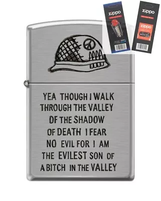 Zippo 0684 Walk Through Valley Shadow Death Lighter With *FLINT & WICK GIFT SET* • $19.25