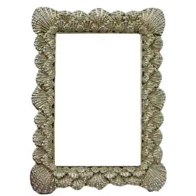 Nautical Resin 4 X 6 Photo Frame Pectin Shell • $15.99