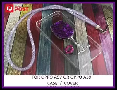 Oppo A57 Oppo A39  Case Cover Glitter Bling Liquid Soft  Tpu  -wine Glass Purple • $1