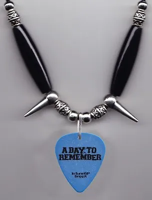A Day To Remember Blue Guitar Pick Necklace - 2014 Tour • $15.99