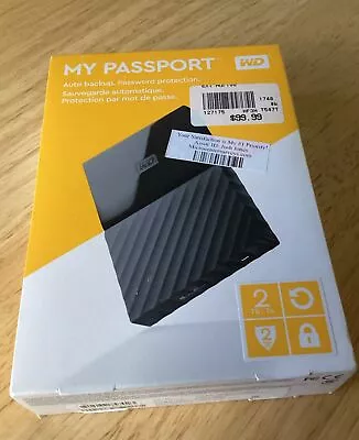 Western Digital My Passport 2TB 5400RPM WDBYFT0020BBK-WESN Portable External HDD • $24.50