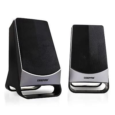 Geepas Speakers Laptop Portable Multimedia Sound Music PC DeskTop T V Mac • £12.99