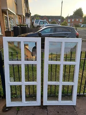 £40 • Buy Reclaimed Double Glazed Timber Windows 560x1105 Summerhouse Mancave Pair 4