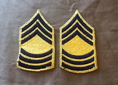 Post WW2 WWII US Army Master Sergeant Chevron Military Insignia Patches  • $4.99