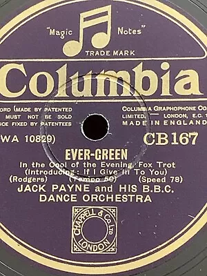 78rpm Columbia CB267 Jack Payne BBC D O Dear! Dear! In Cool Of The Evening 1930! • £5