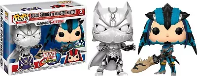 Funko POP! Black Panther Vs Monster Hunter Exclusive Vinyl Figure 2 Pack • $20.79