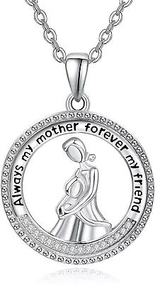 Mother And Child Necklace Mothers Necklace 1 Child Mothers Necklace Mom Necklace • $105.25