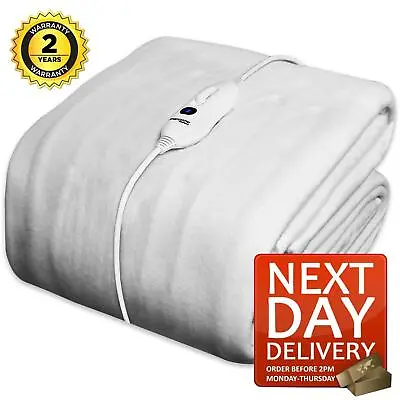£34.99 • Buy Single Electric Blanket Dreamcatcher Luxury Heated Washable 3 Heat Settings Bed