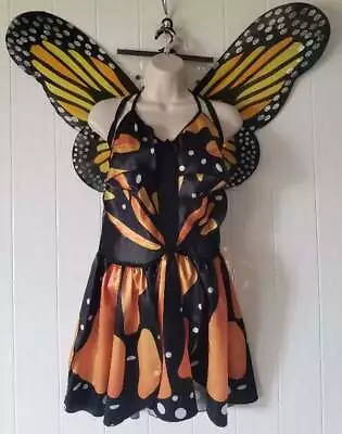 Womens Size L Dreamgirl Monarch Fairy Butterfly Costume With Light Up Wings • $36.75