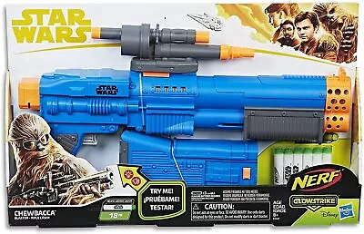 Nerf Glowstrike Chewbacca Star Wars Blaster Lights & Sounds ~ Glow In Dark Darts • $129.95