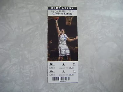 2001 Cleveland Cavaliers Vs Dallas Mavericks Ticket Stub 11/14/01 • $5.99