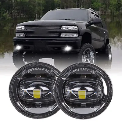 For 2001-2006 Chevy Suburban Tahoe Z71 Front Driving Bumper LED Fog Lights Lamps • $60.99