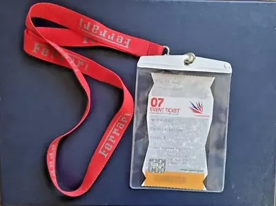 Formula 1 Test Event Ticket 20/06/2007 With Ferrari Lanyard • £12.50