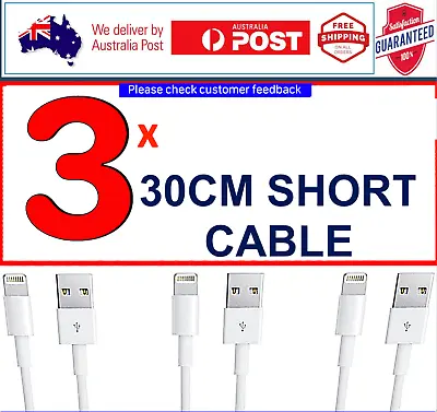 3X Fast Charging Short Cable 30 CM For Apple Charger IPhone 11 Pro X XR 8 X IPad • $17.65