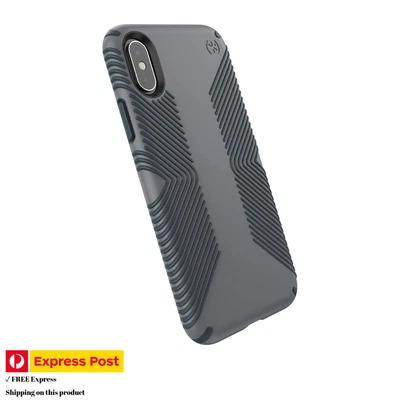 $39.95 • Buy Speck Presidio Grip IPhone Xs/X - Graphite Grey/Charcoal Grey - Express Post