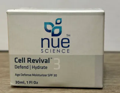 $28 • Buy (NEW) Nue Science Cell Revival - Defend/Hydrate Age Defense Moisturizer SPF30