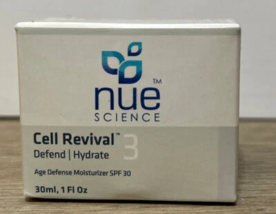 $28 • Buy (NEW) Nue Science Cell Revival - Defend/Hydrate Age Defense Moisturizer SPF30