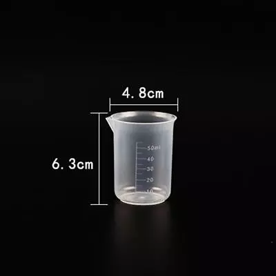 25-500ml Small Measuring Cup Transparent Jug Tool Kitchen Beaker Plastic R7Z8 • £2.70