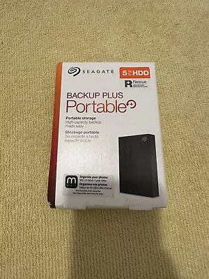 Seagate- Backup Plus- 5TB- External- 5400- 2.5in STHP5000400 ) Hard Drive- NEW • $104