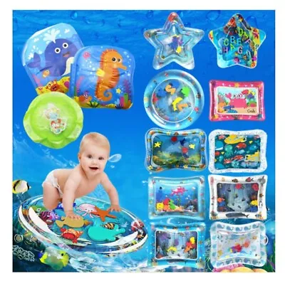 Baby Water Play Mat Large Inflatable Infants Toddlers Playmat Kids XMAS Toys Fun • £4.89