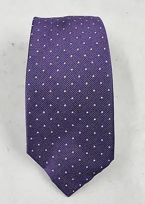 Michael Kors Classic Dot Pattern Tie Men's One Size Purple 3  Wide + • $21.49