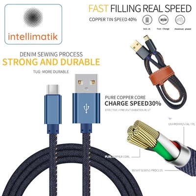 $4.89 • Buy FAST Charger USB-C Charging Data Snyc Type-C Cable Cord For Samsung Galaxy S9 S8