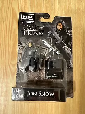 Mega Construx GAME OF THRONES Black Series: 18pc JON SNOW 2  Figure! • $33.86