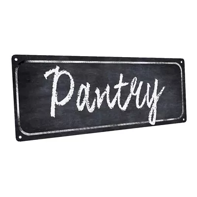 Pantry Black Metal Street Sign Vintage RetroMetal Sign; Wall Decor For Kitchen • $44.99