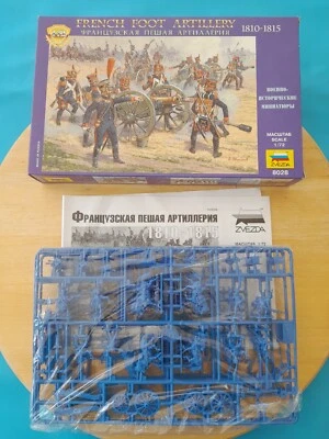 £9.99 • Buy Zvezda 1/72 FRENCH FOOT ARTILLERY Napoleonic Waterloo Figures Set 8028 Boxed Set