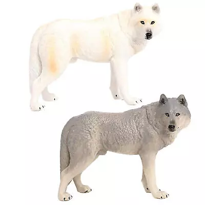 Simulation Wild Wolf Toy Figurines Realistic Animal Statue Kids Education Toys • $25.84