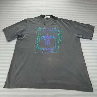 Vintage Galapagos Shirt Mens XXL Black Nomada Turtle Ecuador 90s Single Stich • $14.94
