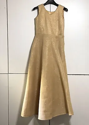 £29.99 • Buy Beautiful Comfortable Shining Golden Honeycomb Style Party/Prom Dress Size 32