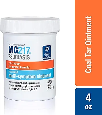 MG217 Psoriasis Extra Strength Multi Symptom Coal Tar Ointment 4oz  Ex  02/25 • £27.70