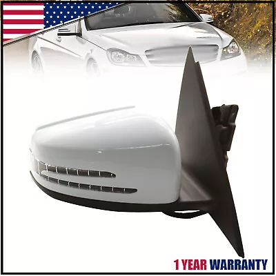 For 2011-2014 Mercedes C250 C300 C350 Rear View Right Side Mirror Assembly White • $86.58
