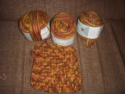 So Crafty Yarn Russet 4 X 100g  Brown Green Redish  Rainbow Yarn • £12