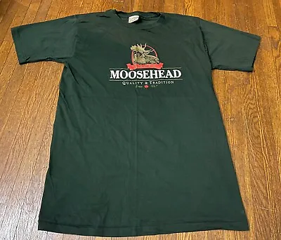 Vintage 90’s Stanfield Moosehead Lager Single Stitch T-Shirt Size L • $30