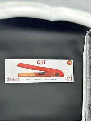 Ultra CHI Red 1  Tourmaline Ceramic Hairstyling Flat Iron Straightener • $49.99