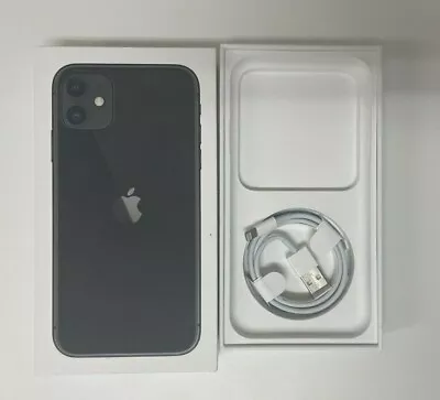 Apple IPhone 11 Black 128Gb Used Box + Accessories No Phone Included • £10.49