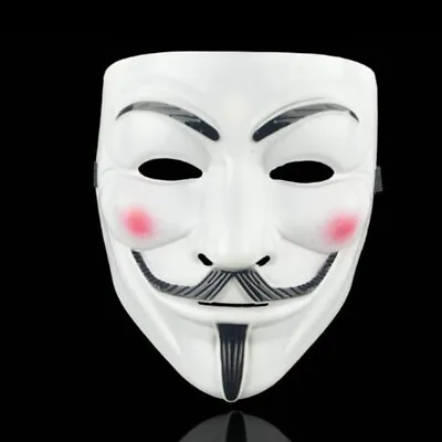 Adult Kids Anonymous Face Mask Hacker V For Vendetta Games Master Party Cosplay • £5.63