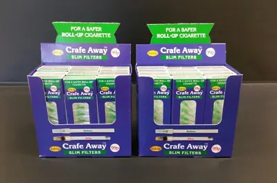 CRAFE AWAY ROLL UP FILTERS(greens) For Roll Up Cigarettes 24 Packs - 240 Filters • £20.95